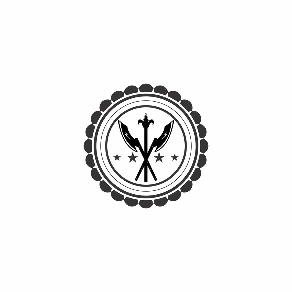 spear logo illustration vector