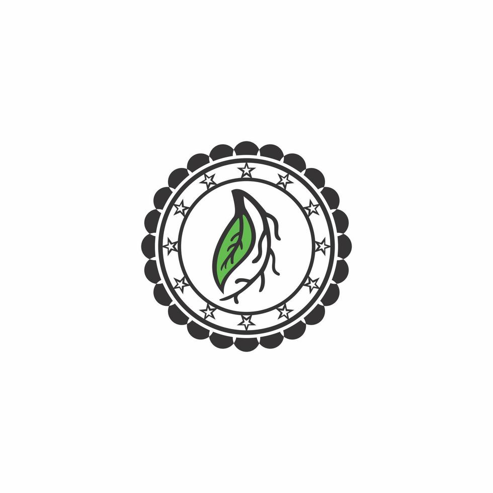 vector de logotipo de ilustración de hoja
