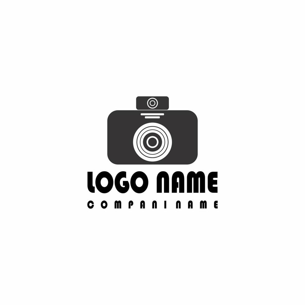 vector illustration of camera and gear logo