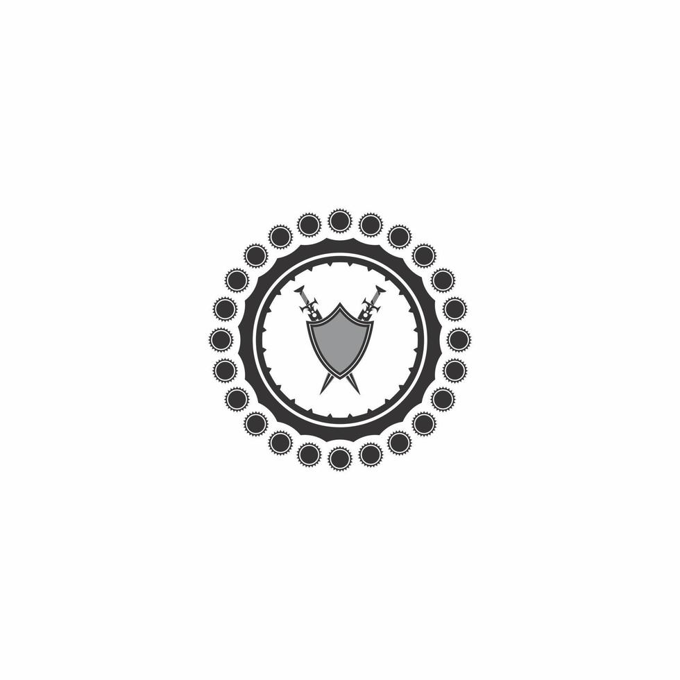 shield logo illustration vector