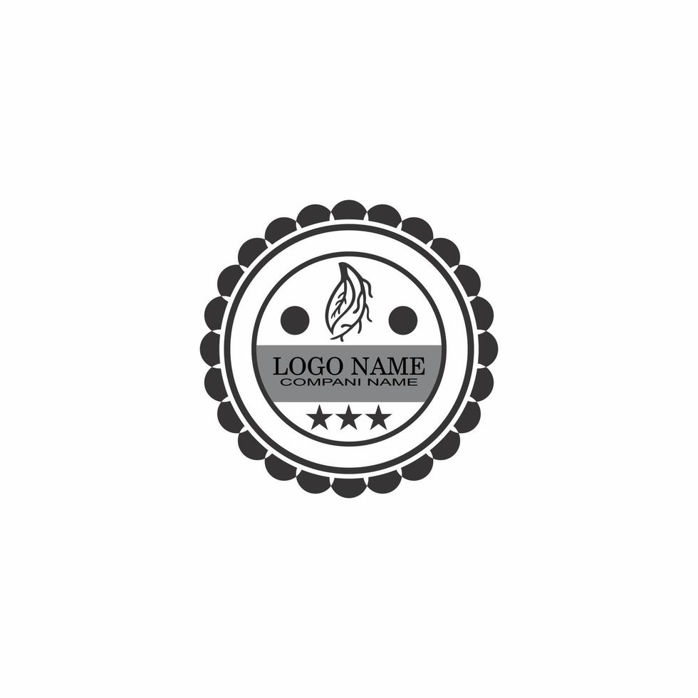 leaf illustration logo vector