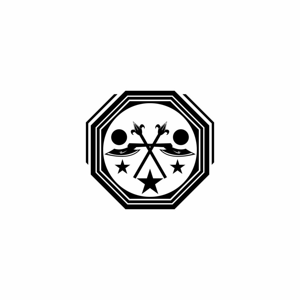 vector de ilustración de logotipo de lanza