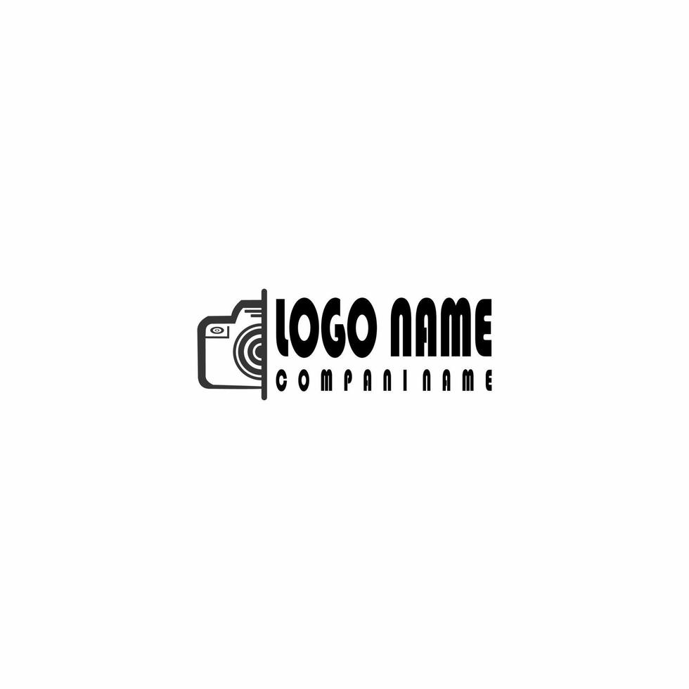 vector illustration of camera and gear logo