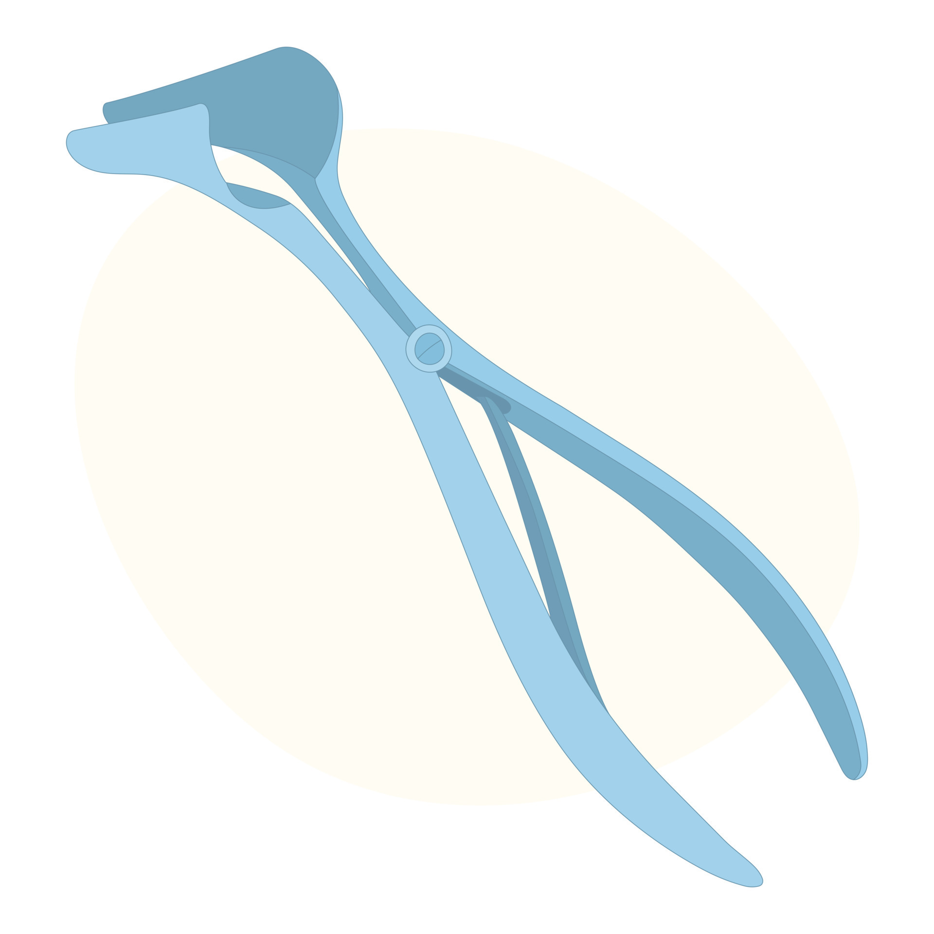 Realistic mirror, speculum. Medical instrument. Otorhinolaryngology