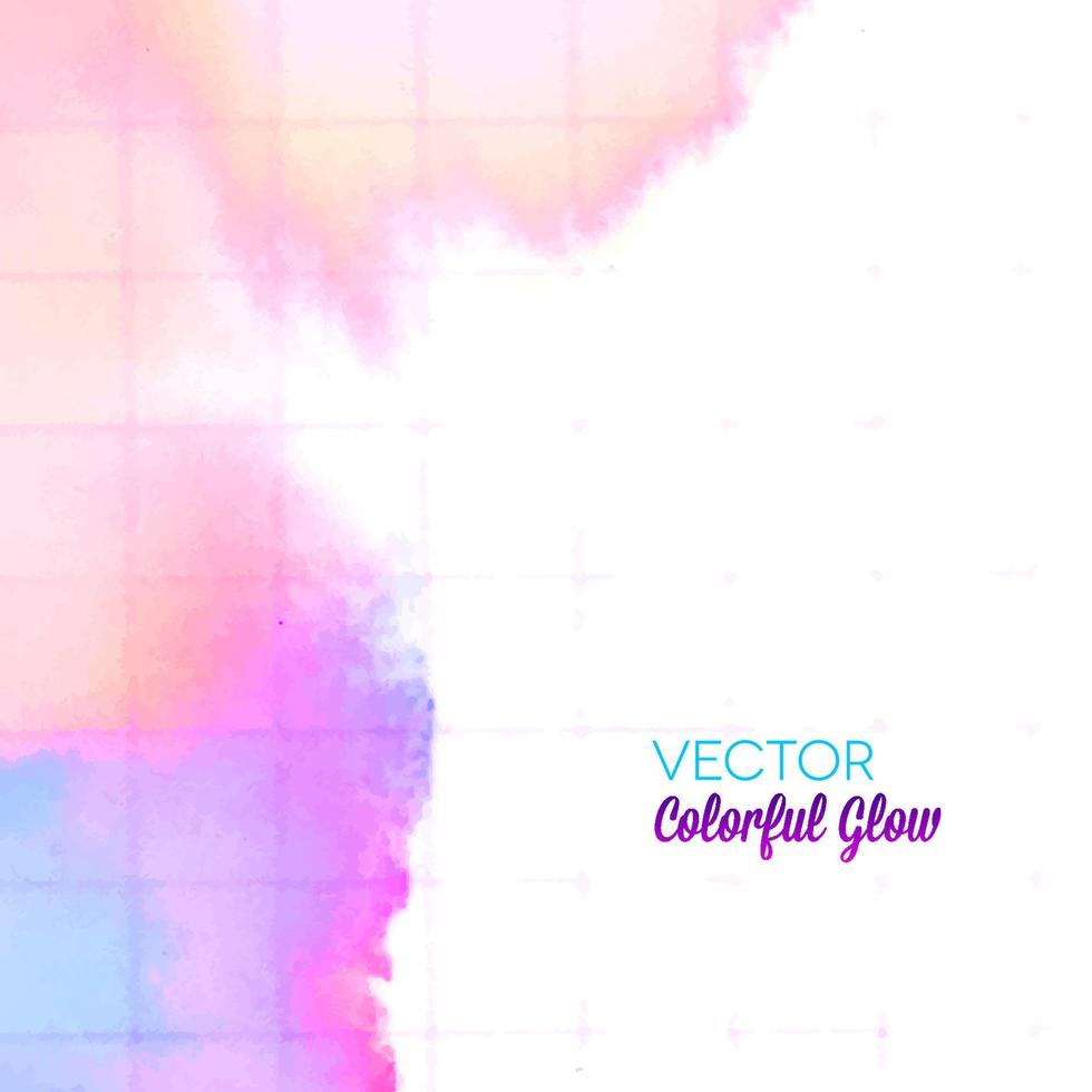 Vector background with colorful glow on paper