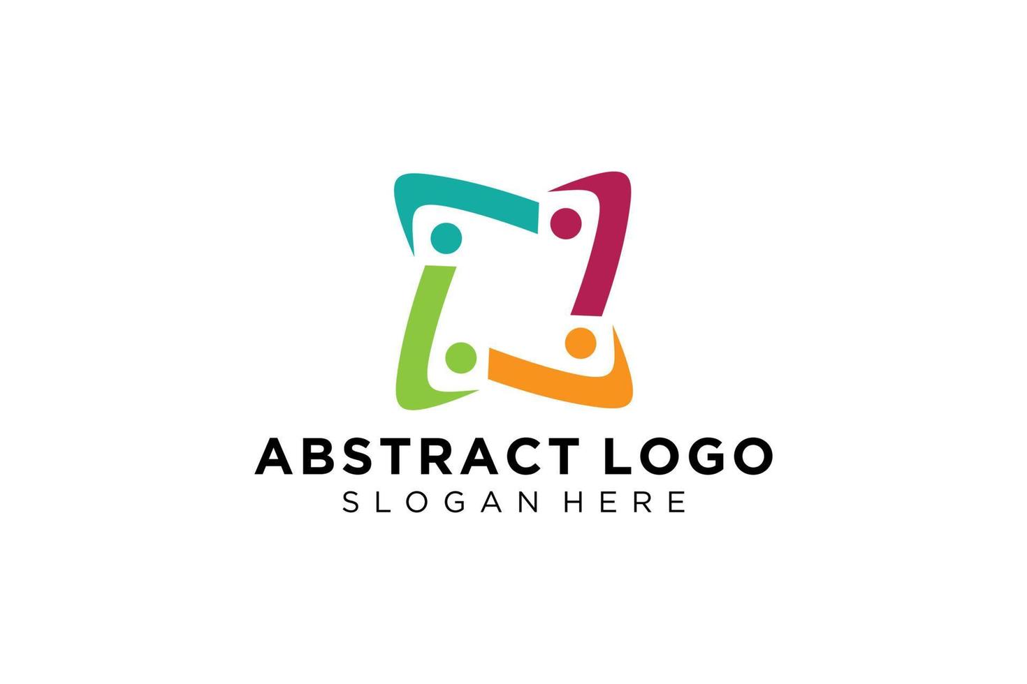 Vector abstract people and family logo collection,people icons, health logo template, care symbol.