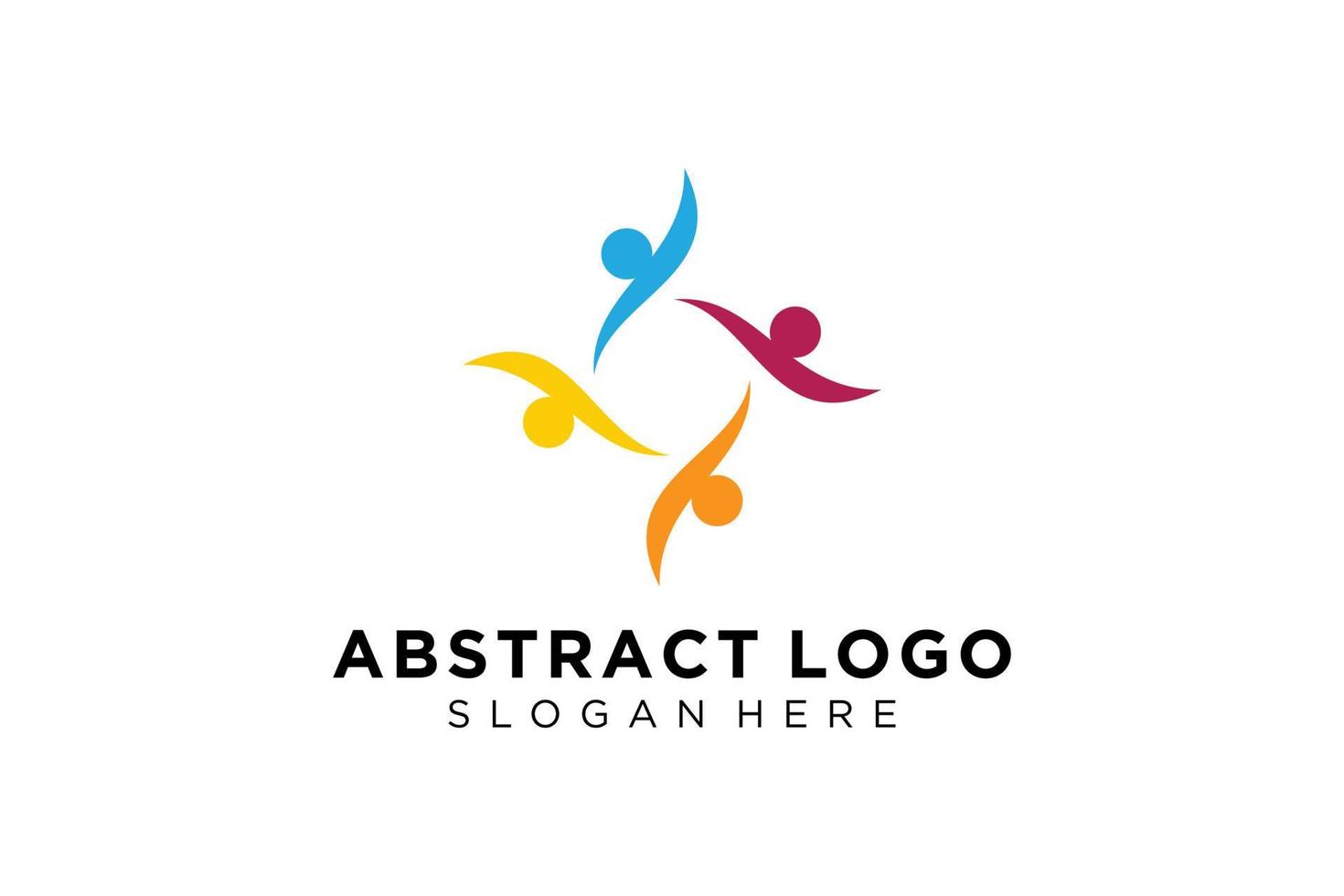 Vector abstract people and family logo collection,people icons, health logo template, care symbol.