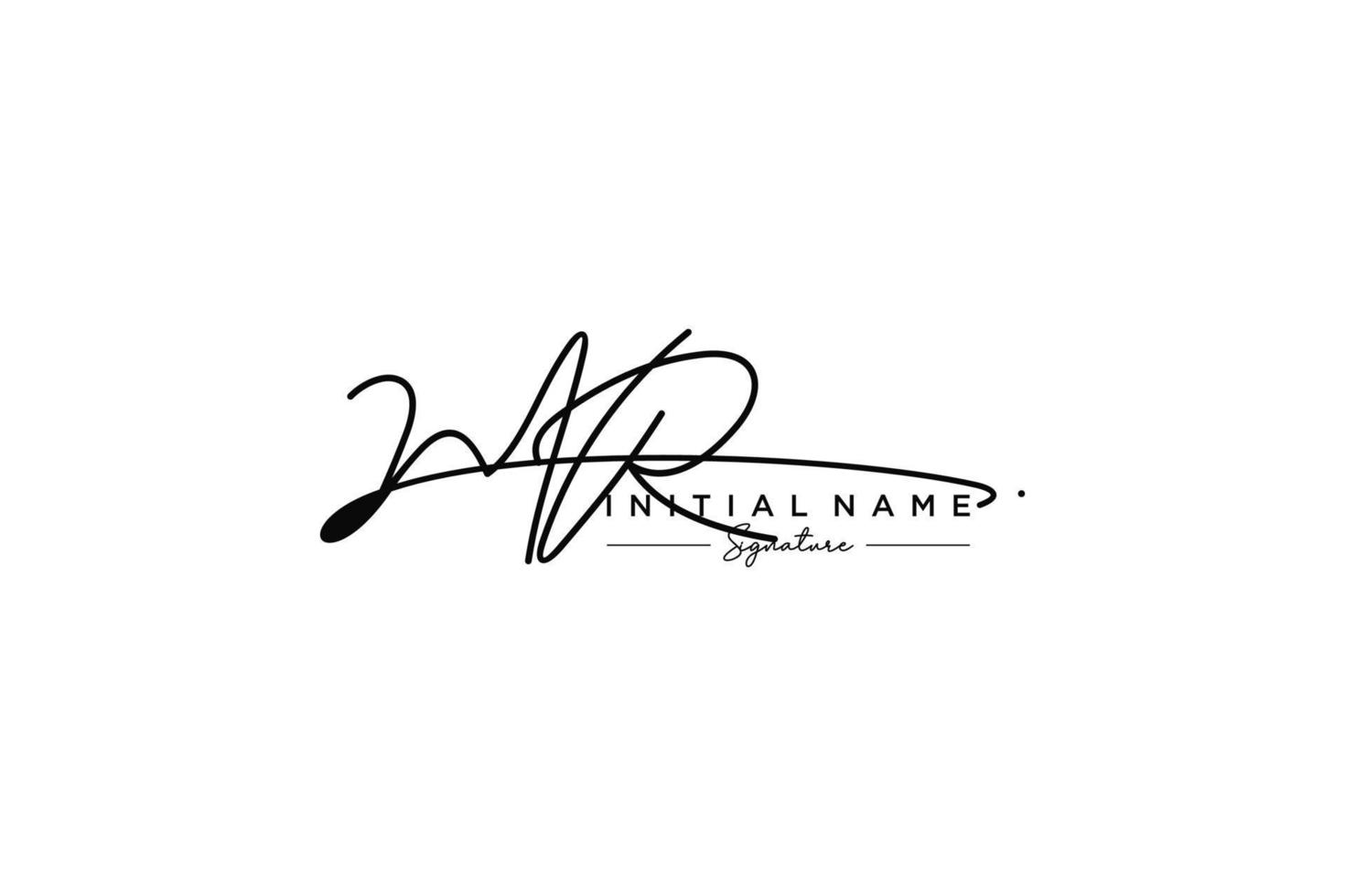 Initial MR signature logo template vector. Hand drawn Calligraphy lettering Vector illustration.