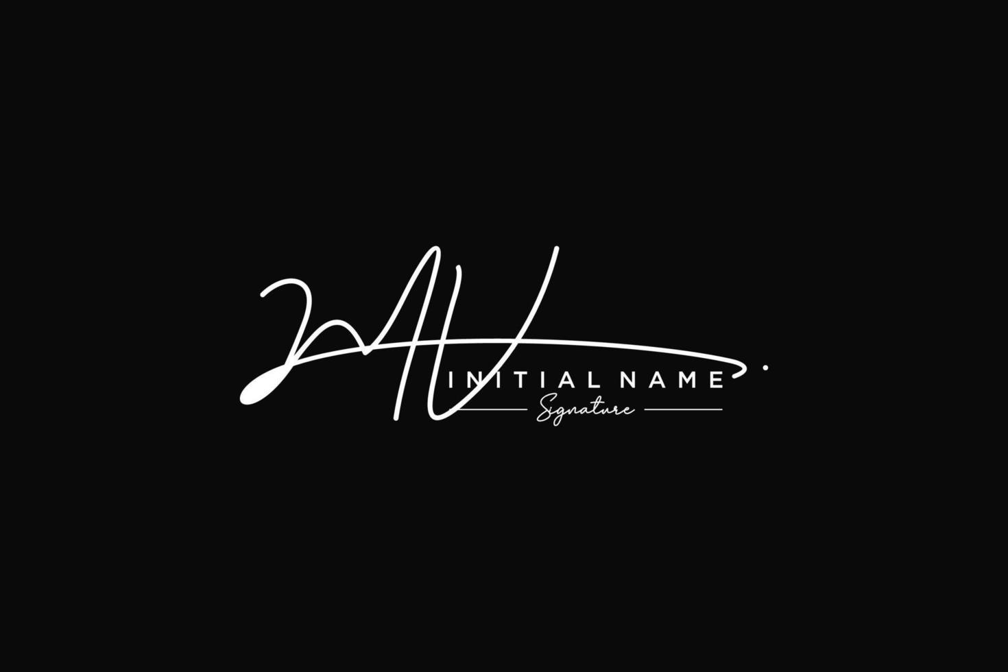 Initial MV signature logo template vector. Hand drawn Calligraphy lettering Vector illustration.