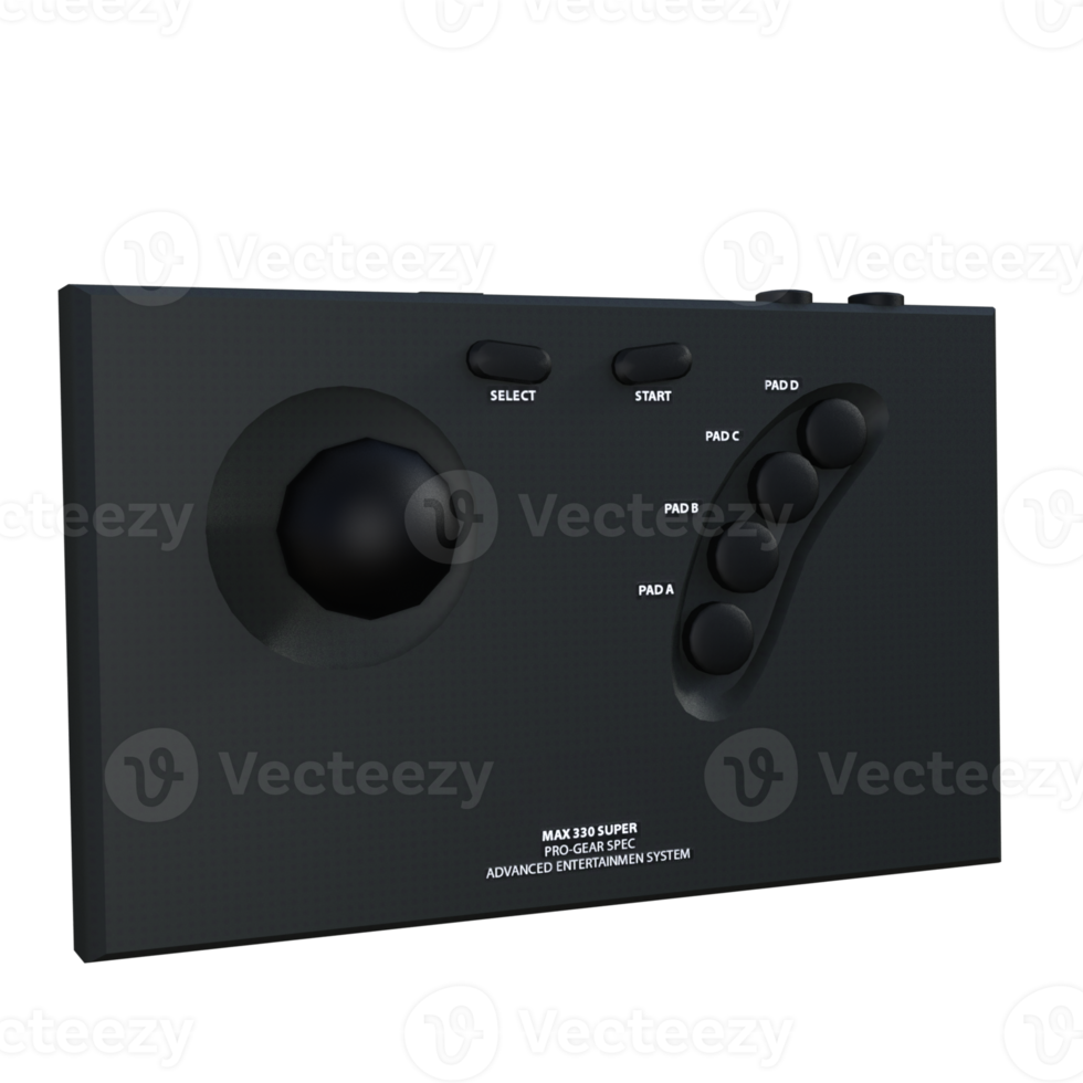Video game console device 3d rendering png