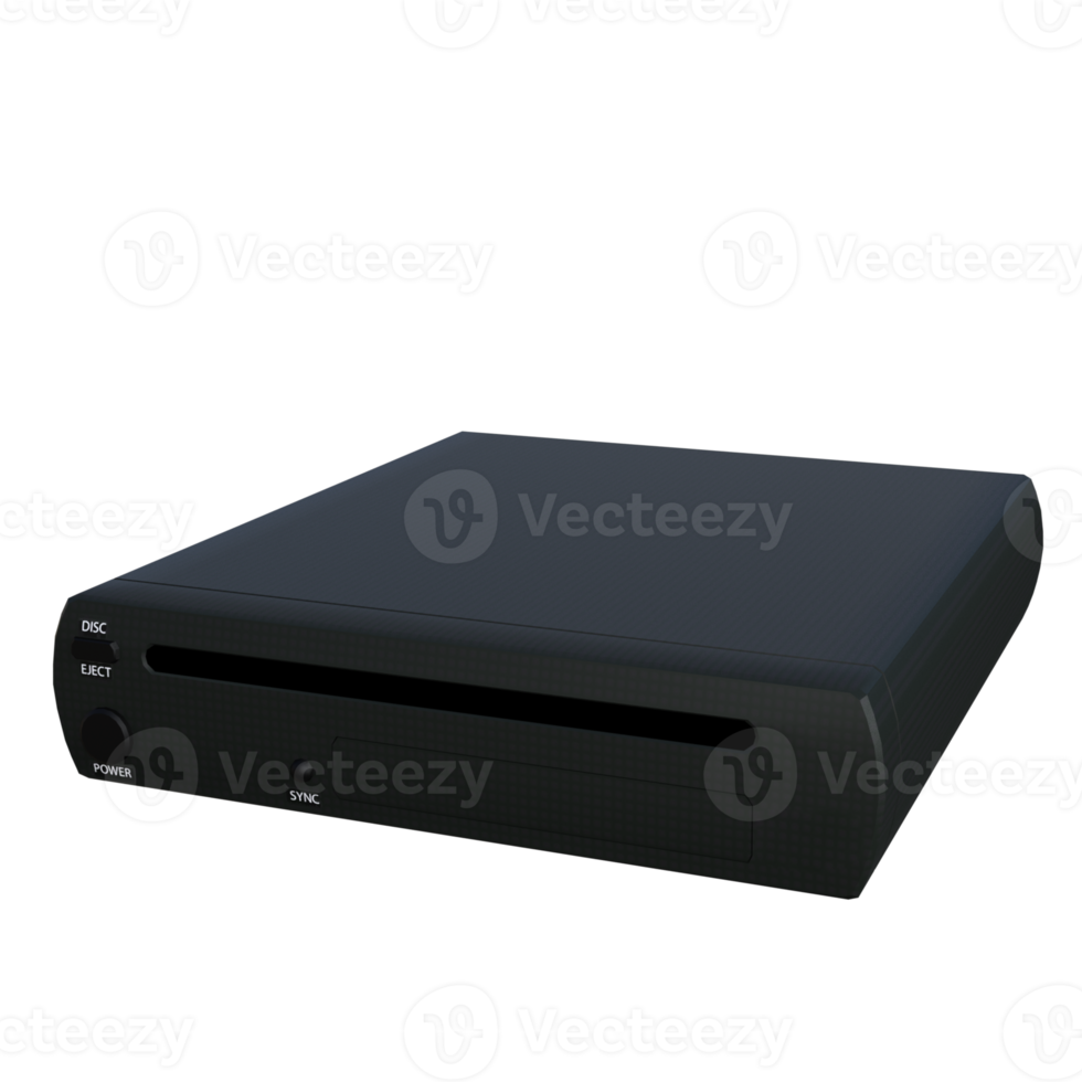 Video game console device 3d rendering png