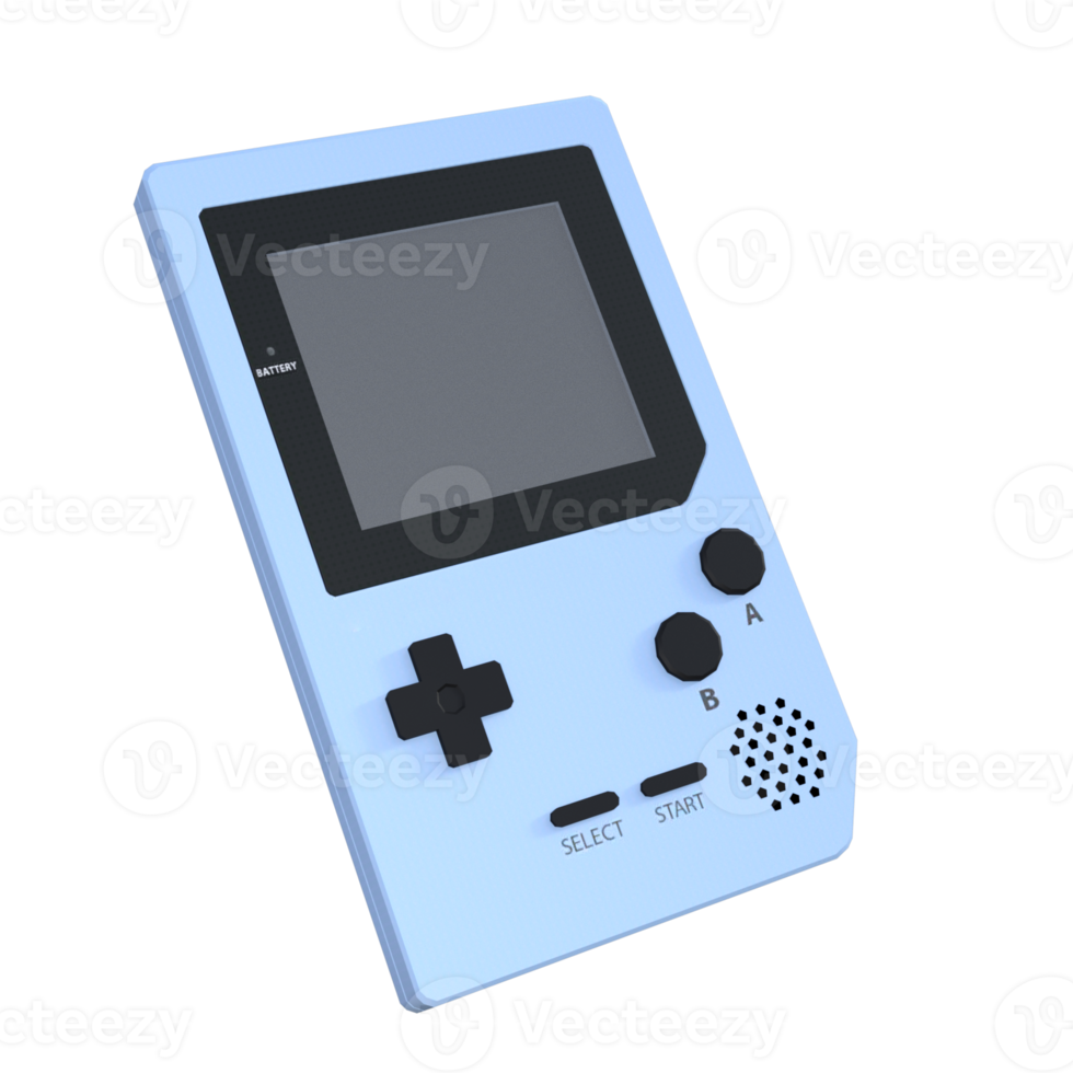 Video game console device 3d rendering png