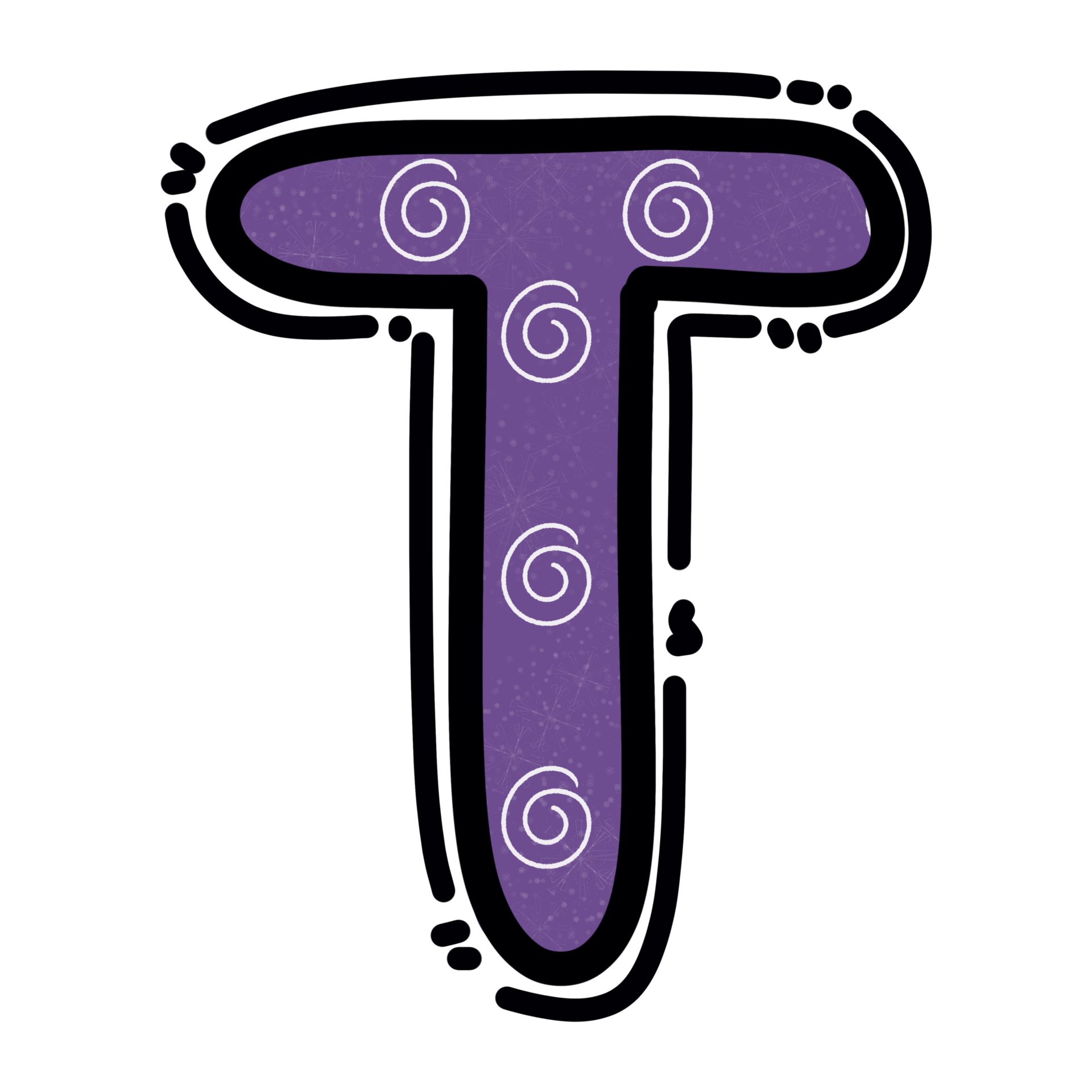 T Alphabet Letter Png Purple Color Cute Design 16716840 PNG