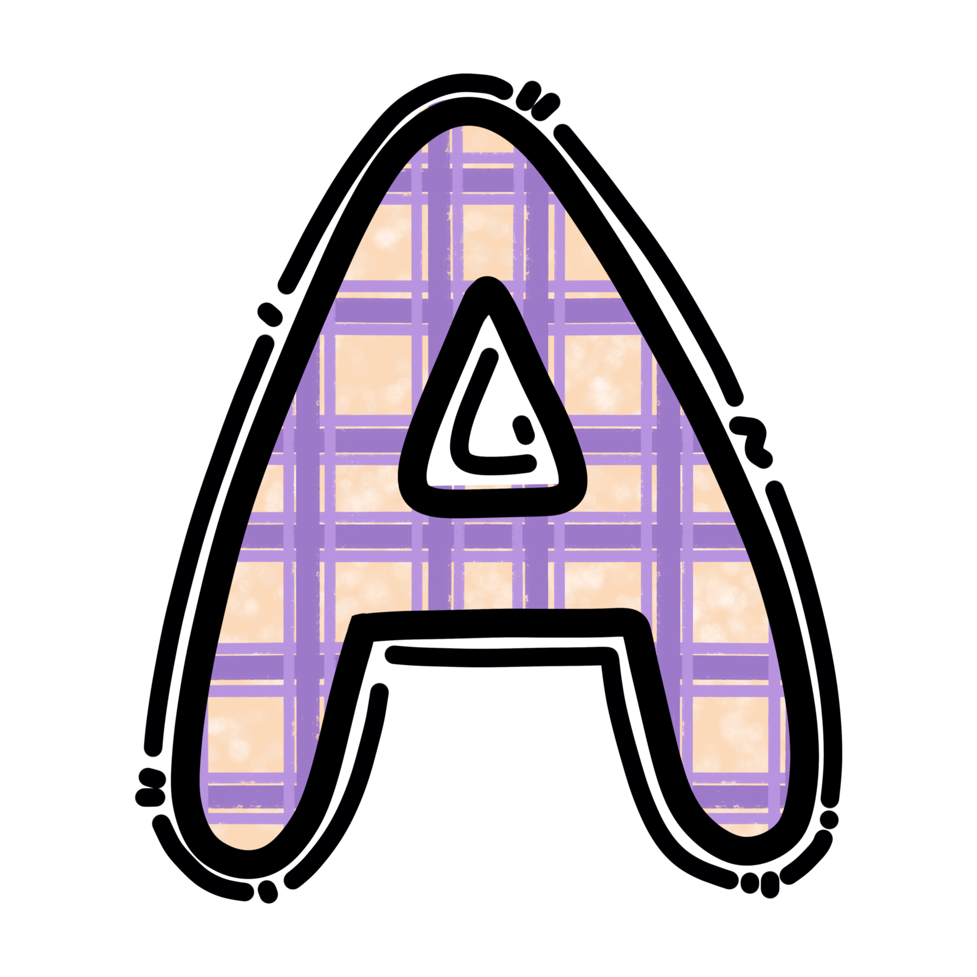 A alphabet letter png, plaid pattern graphic 16716874 PNG