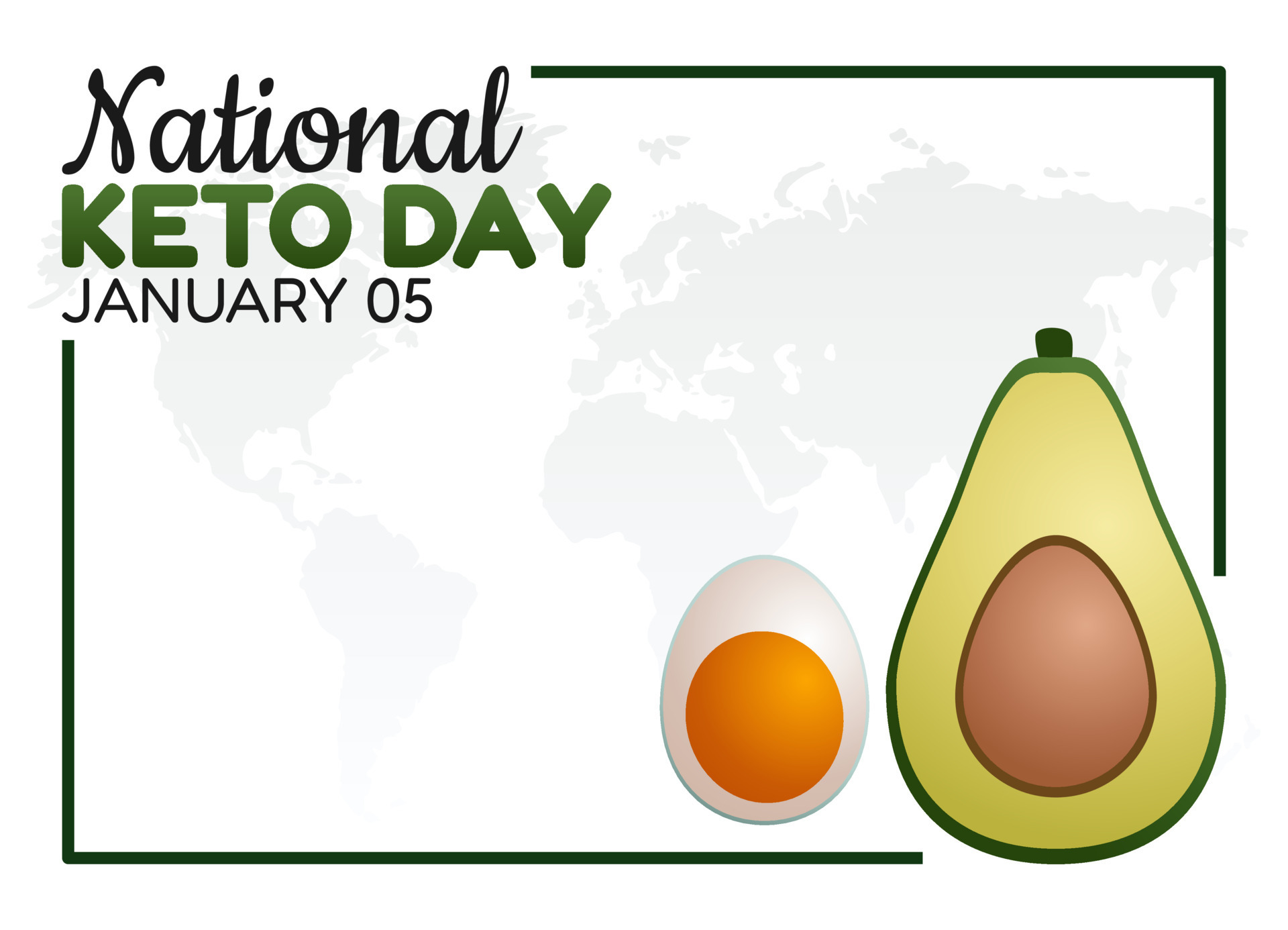 vector graphic of national keto day good for national keto day