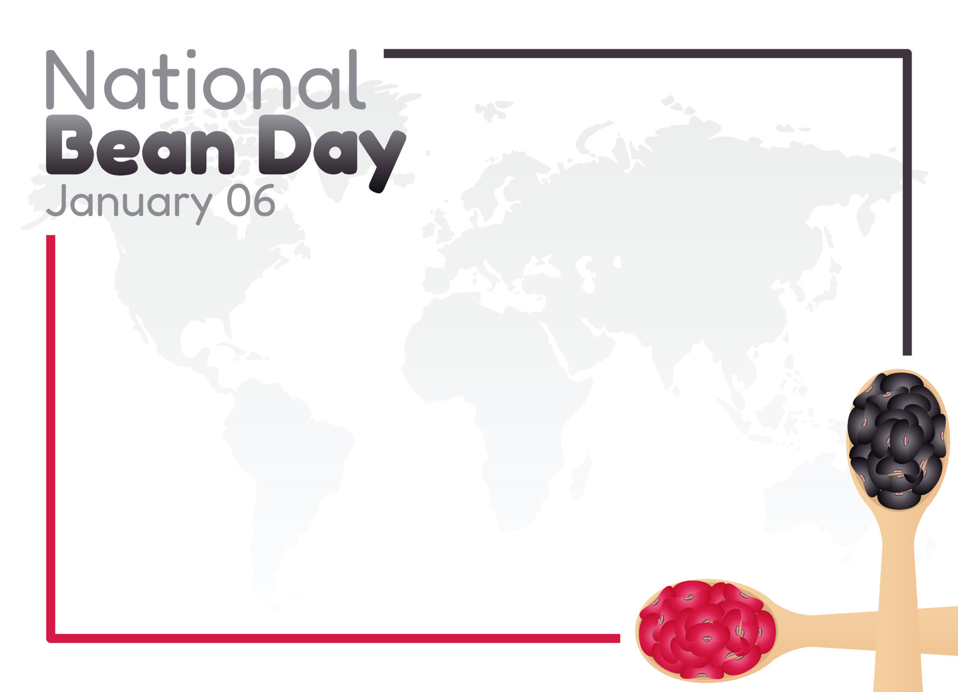 vector graphic of national bean day good for national bean day celebration. flat design. flyer
