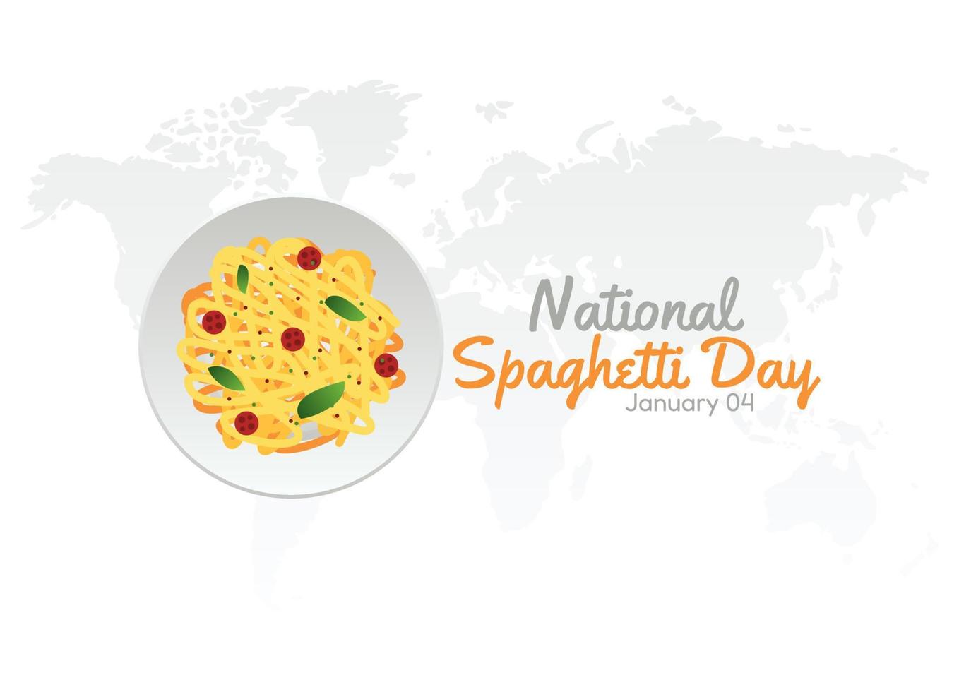 vector graphic of national spaghetti day good for national spaghetti