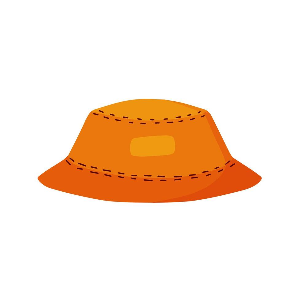 sombrero panamá tocado de verano para hombre. ropa accesoria. vector
