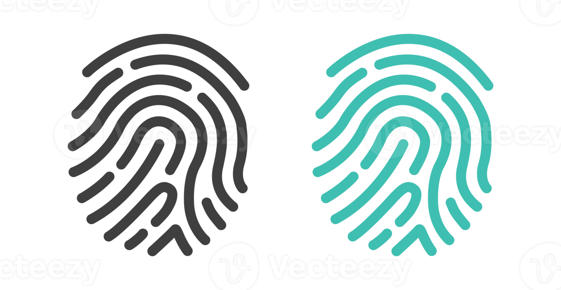 Thumb Finger Print Biometric Symbol Colorful Icon Illustration 16717079 PNG