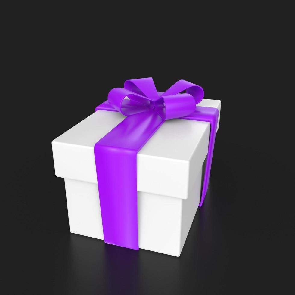 gift box isolated on background photo