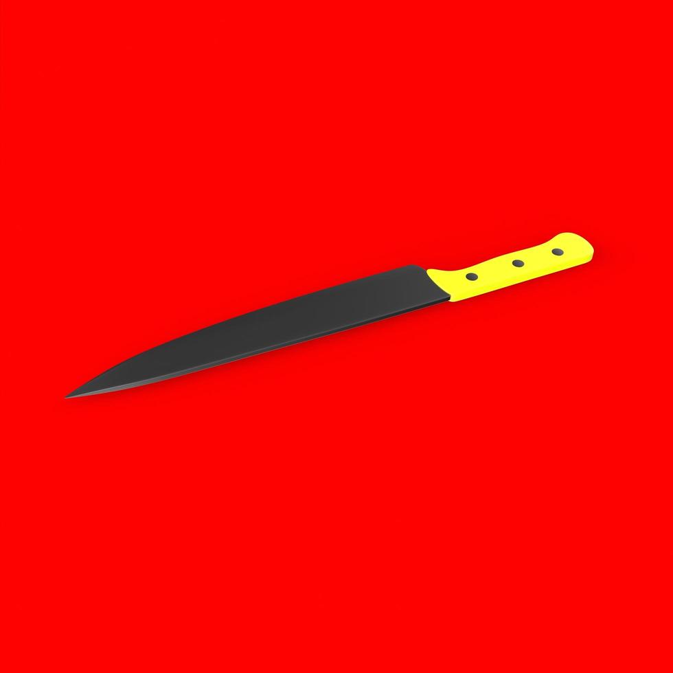 knife isolated on background photo