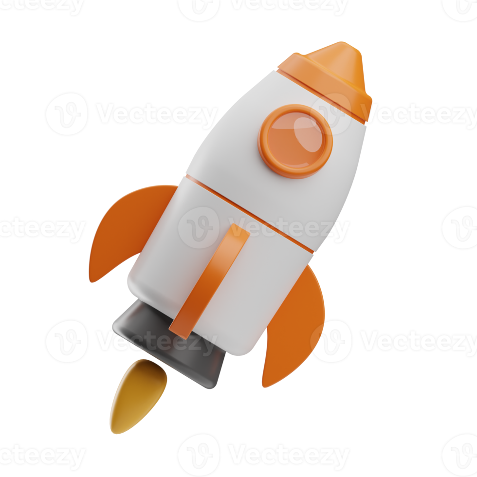 education, object rocket illustration 3d png