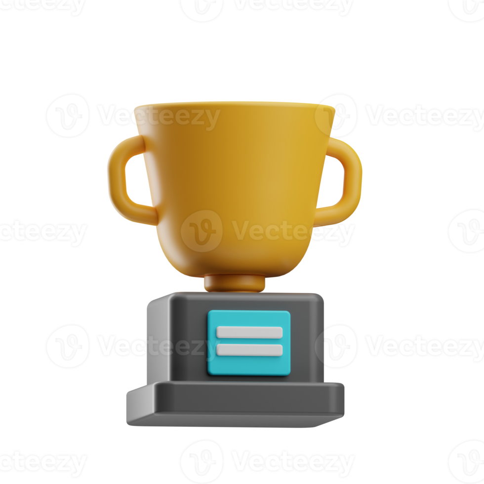 education, object trophy illustration 3d png