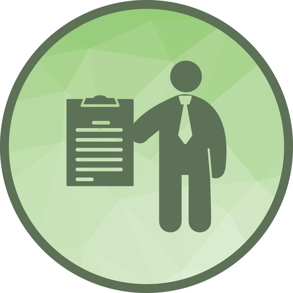 Examination Low Poly Background Icon vector