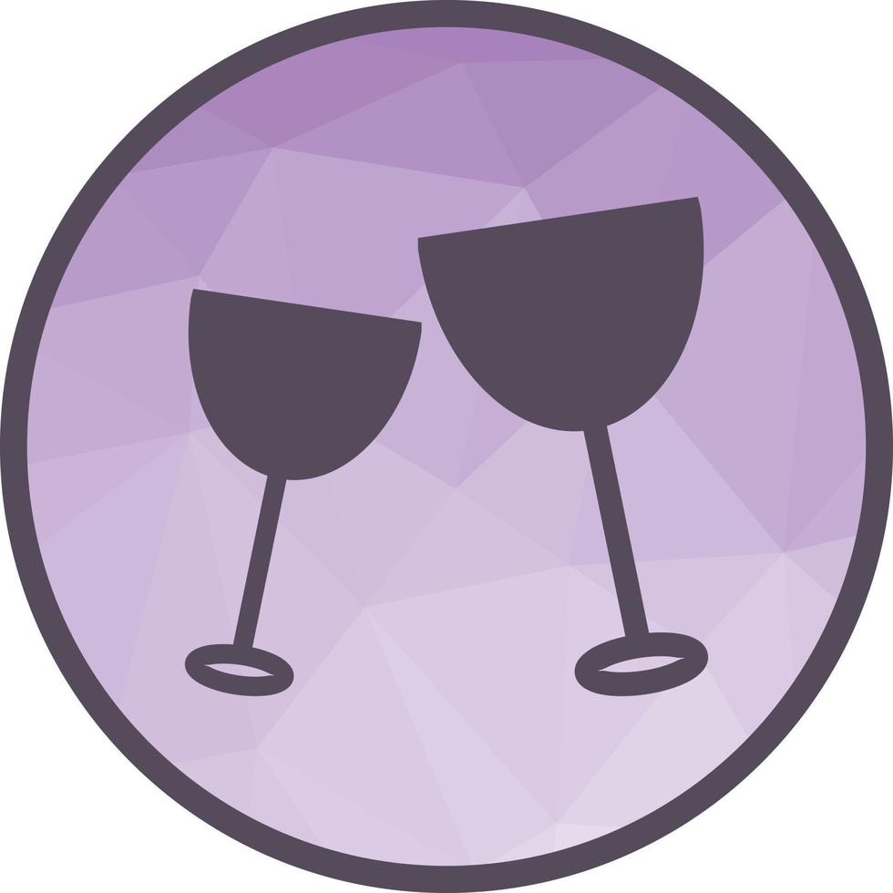 Drinks Low Poly Background Icon vector