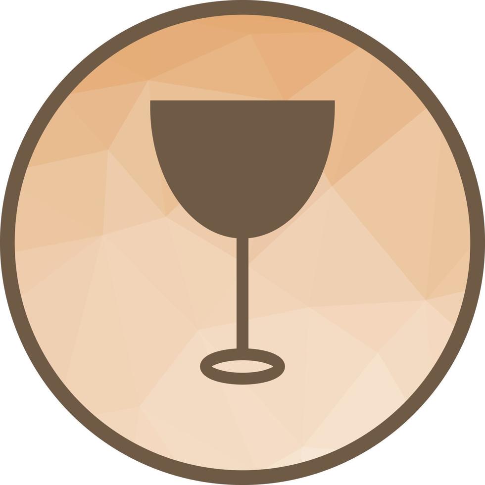 Wine Goblet Low Poly Background Icon vector