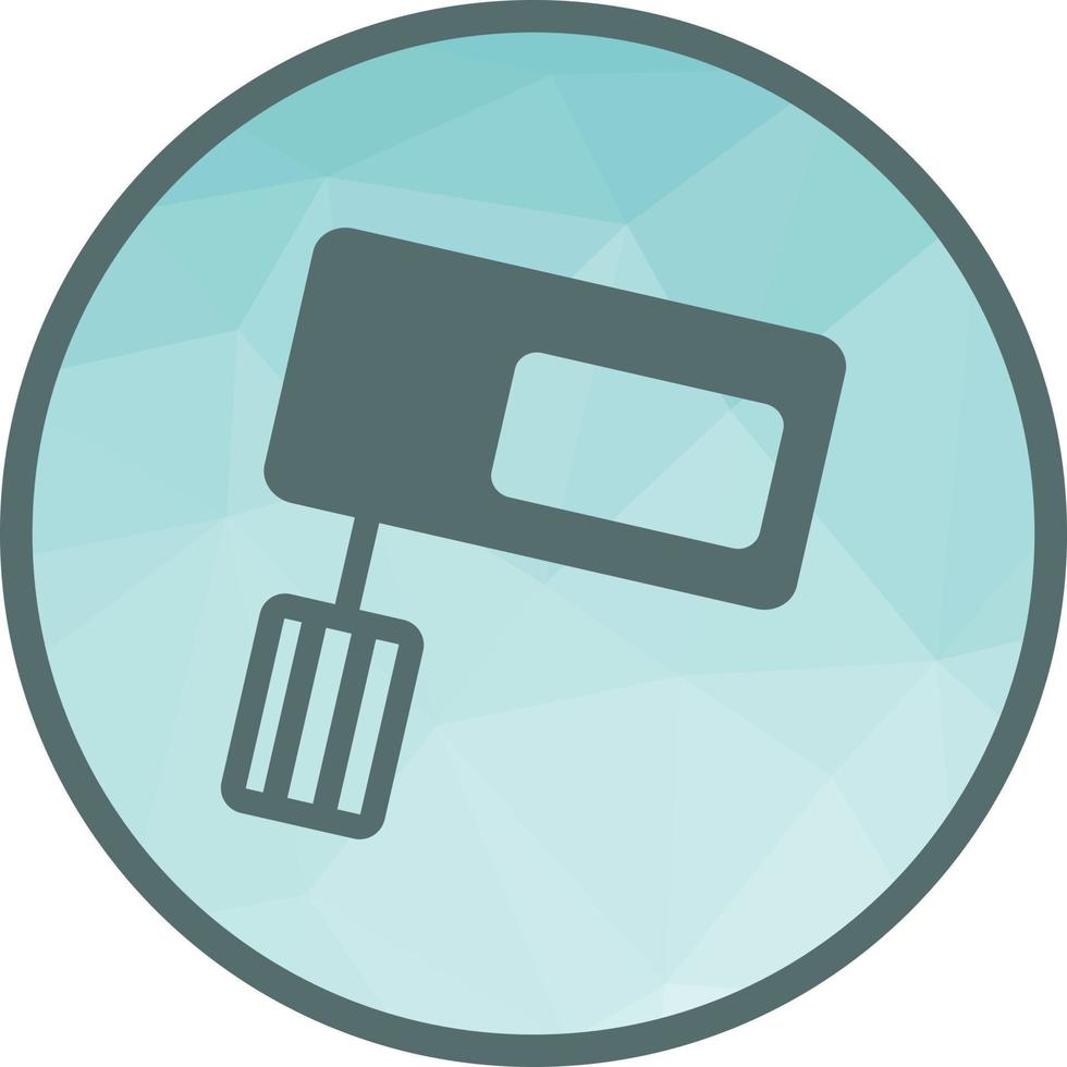 Mixing Machine Low Poly Background Icon vector