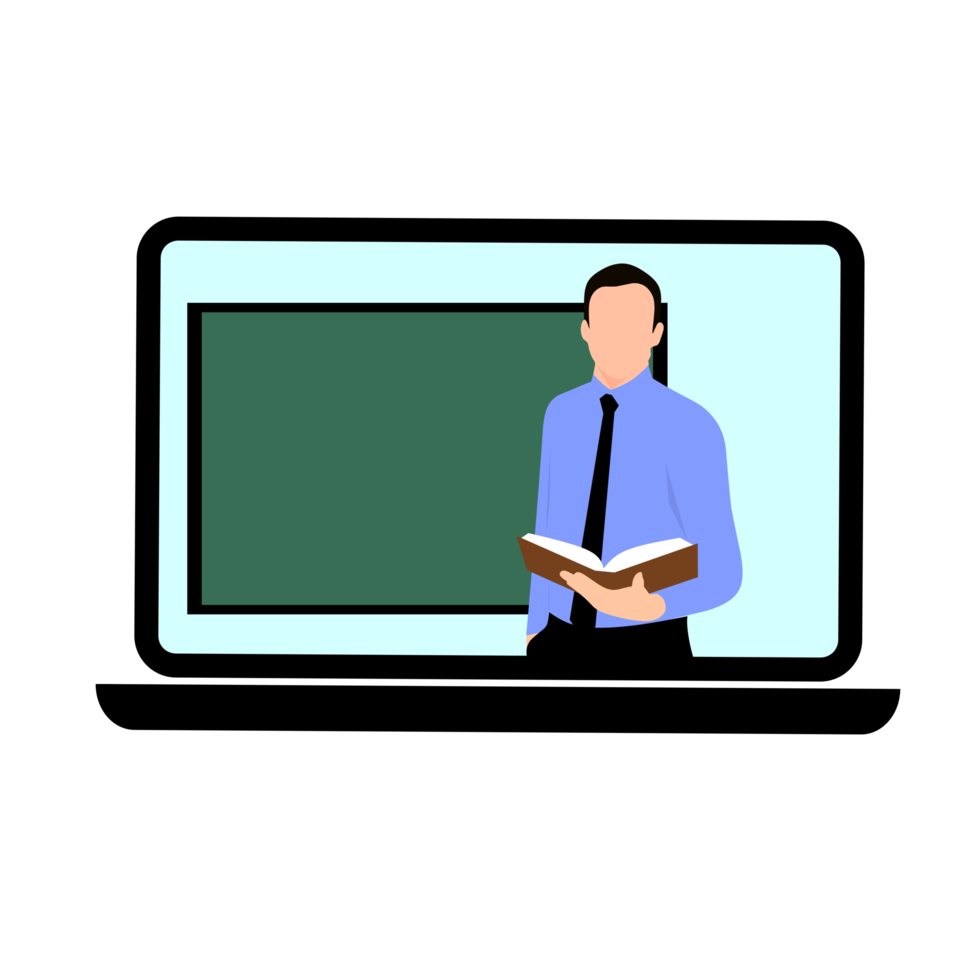Virtual learning and teaching online png