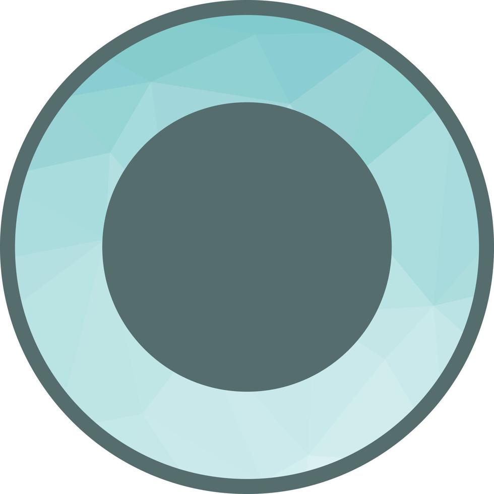 Circle Low Poly Background Icon vector