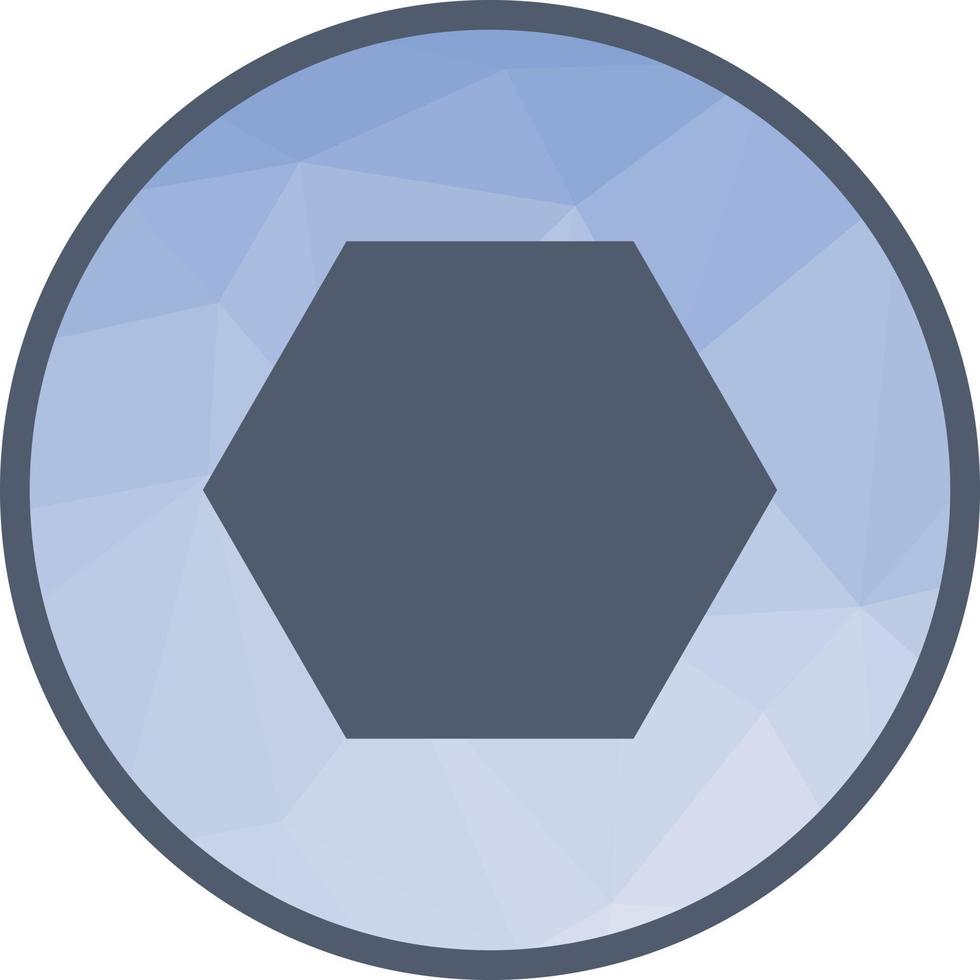 Hexagon Low Poly Background Icon vector
