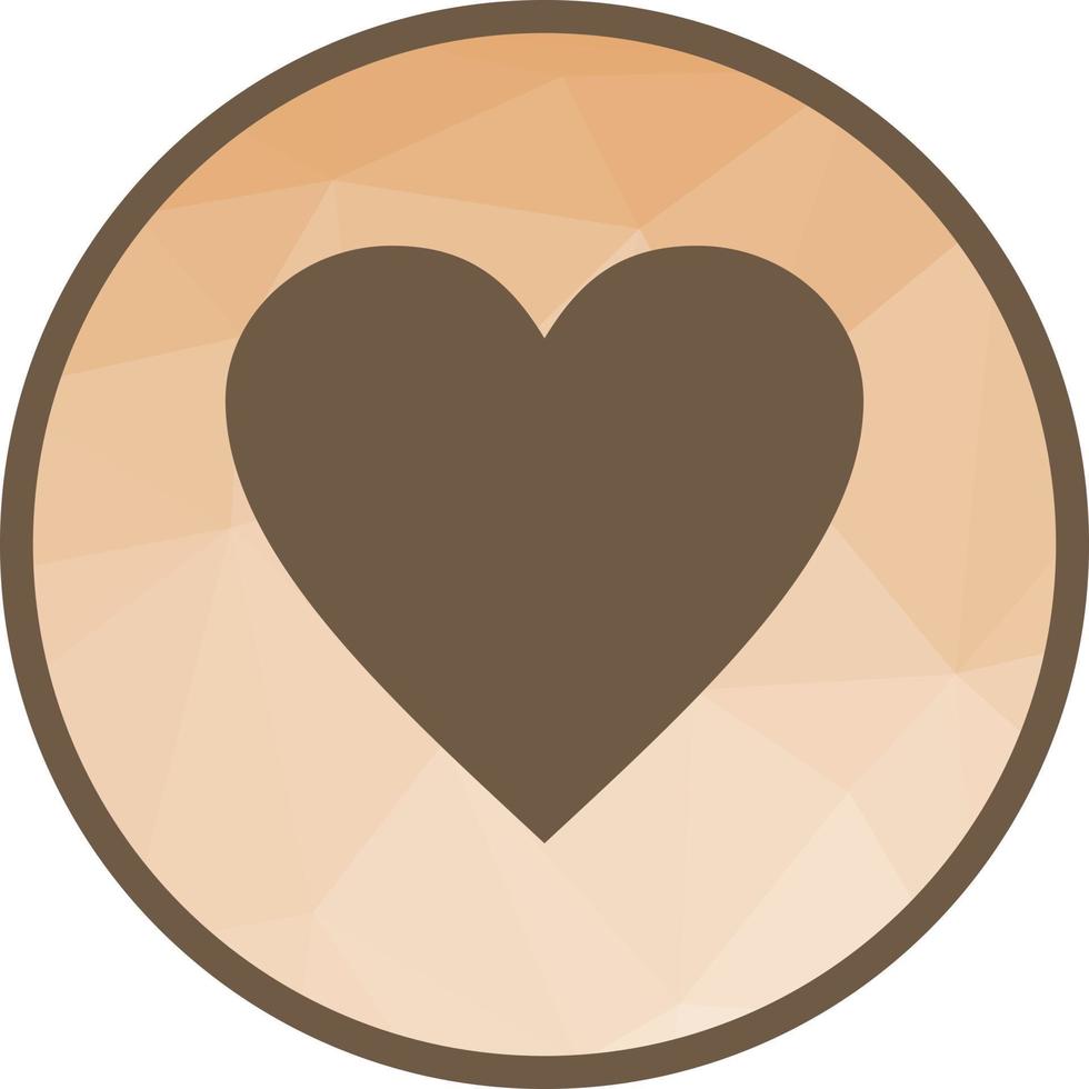 Heart Low Poly Background Icon vector