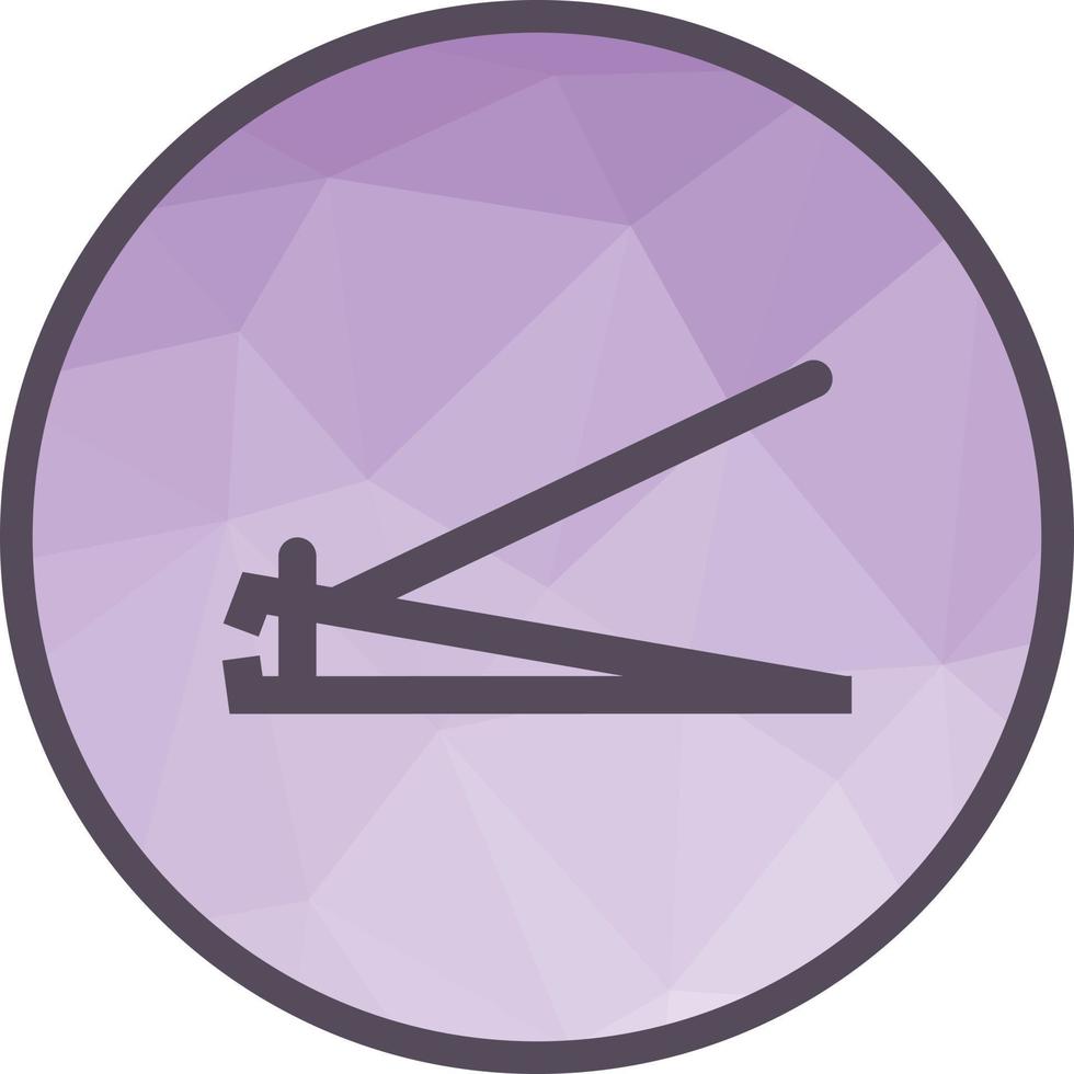 Nailcutter Low Poly Background Icon vector