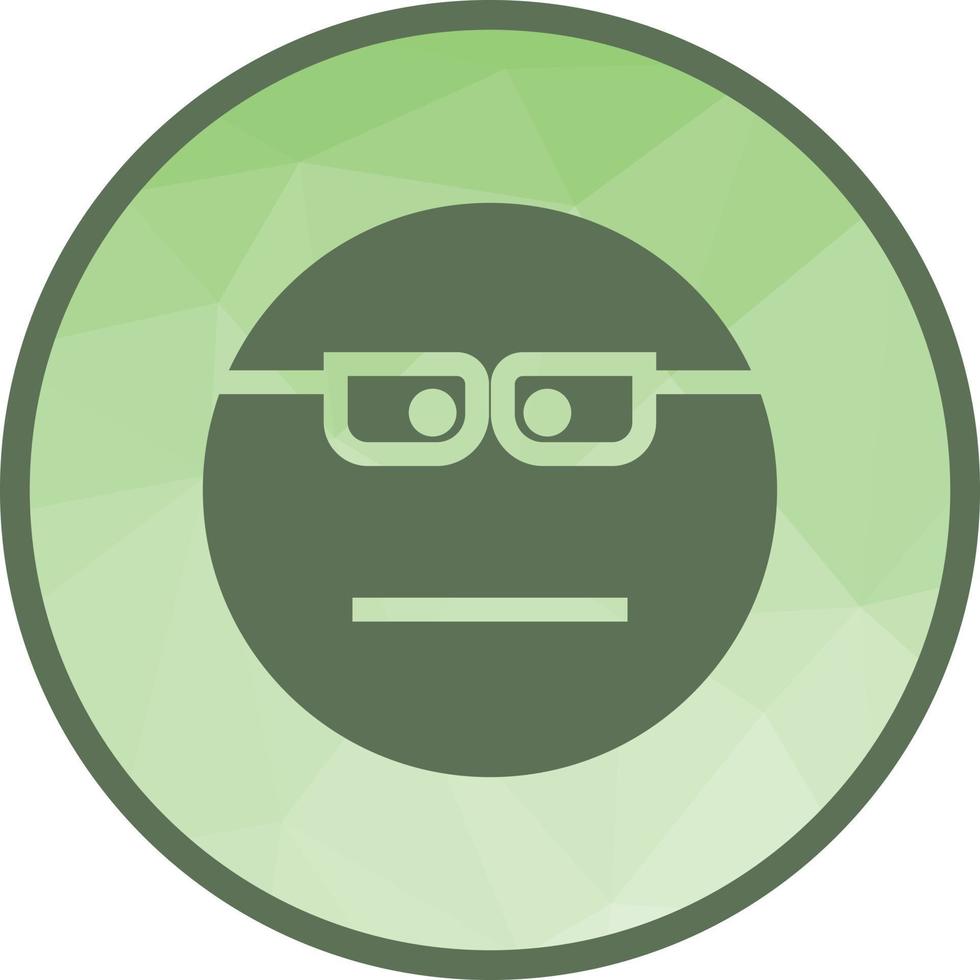 Nerd Low Poly Background Icon vector