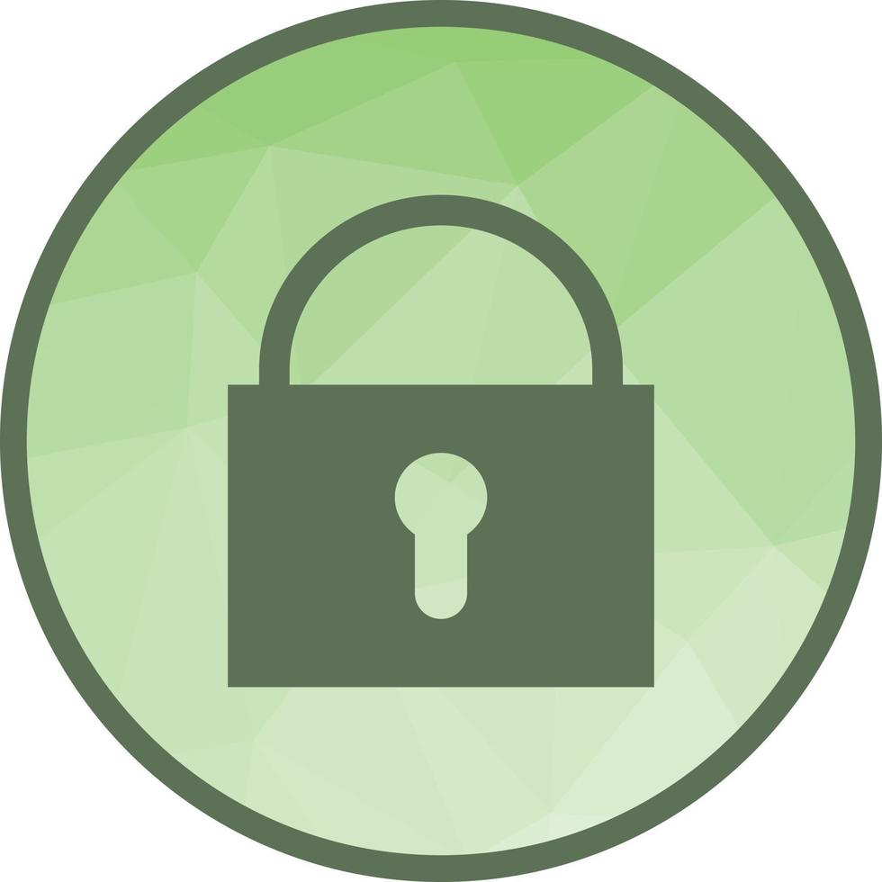 Lock Low Poly Background Icon vector