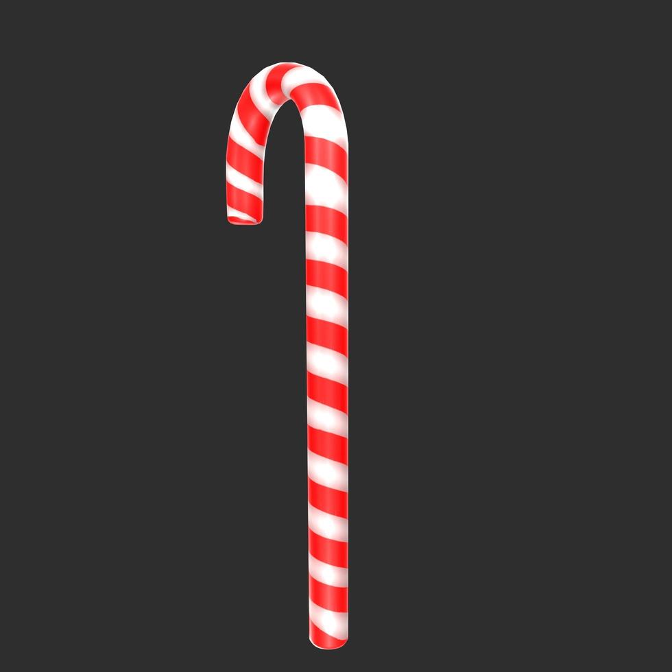 christmas cane isolated on background photo