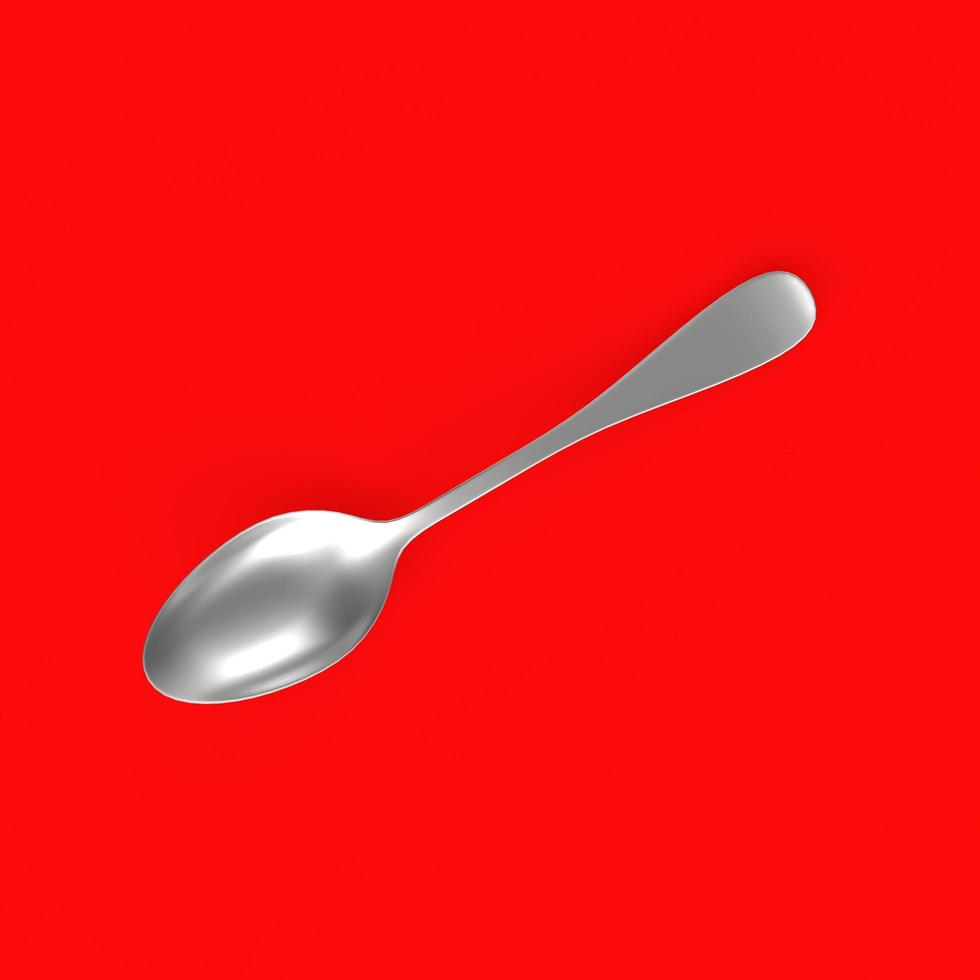 spoon isolated on a background photo