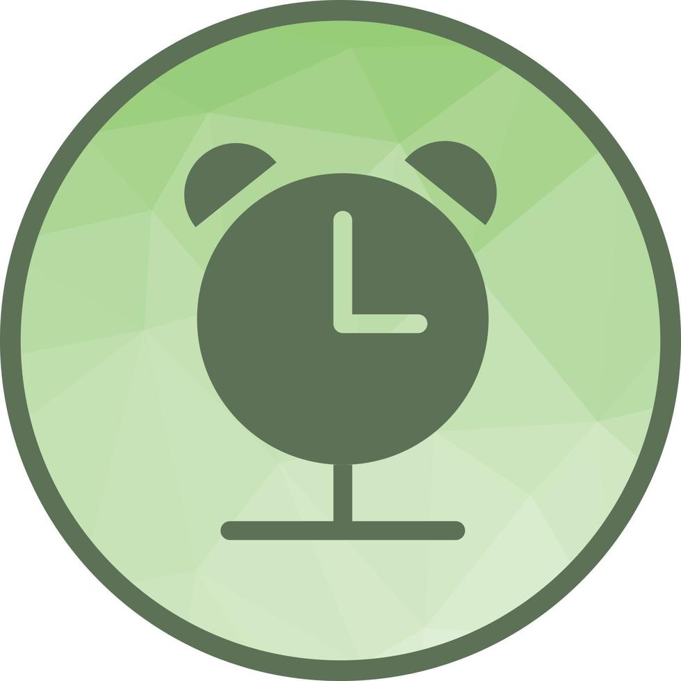 Alarm Clock Low Poly Background Icon vector