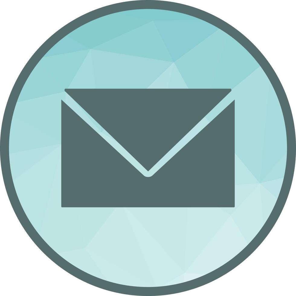 Message Low Poly Background Icon vector