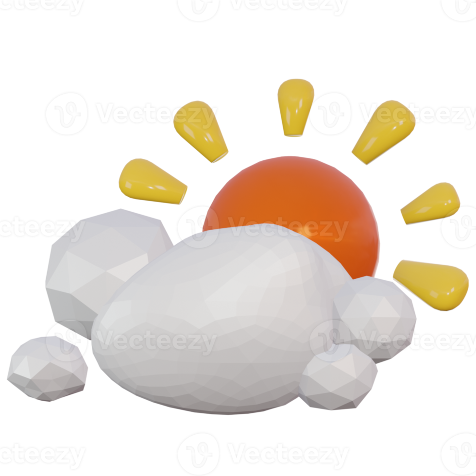 3D weather element png