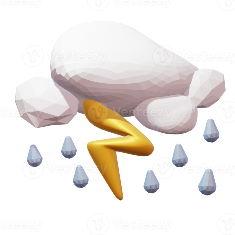 3D weather element png