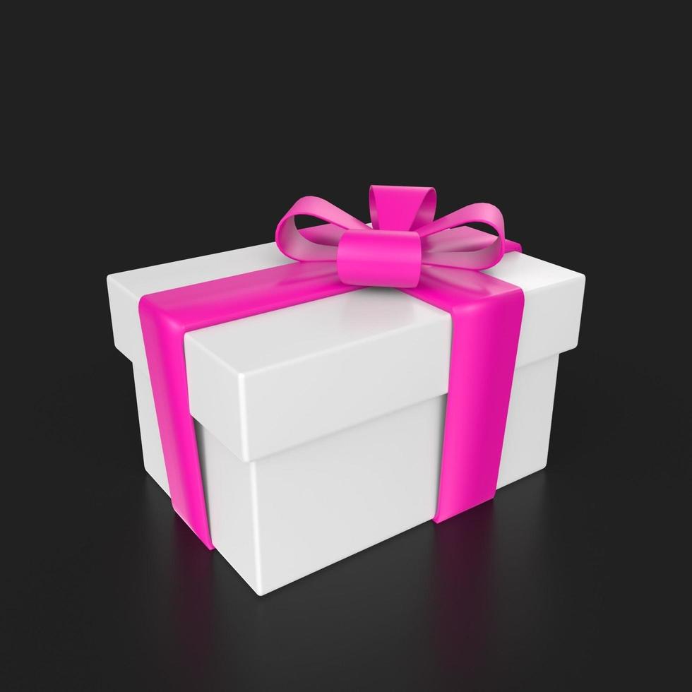 gift box isolated on background photo