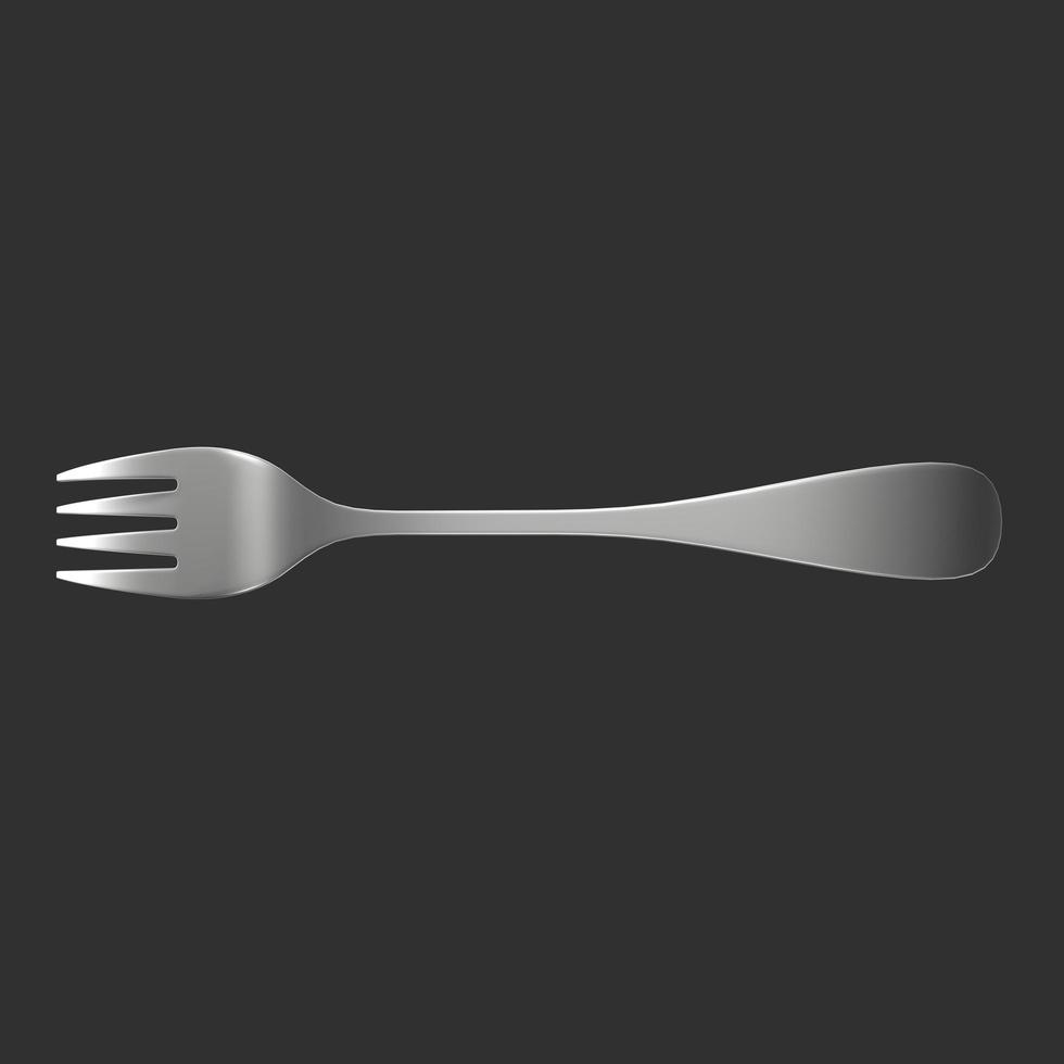 Fork isolated on background photo