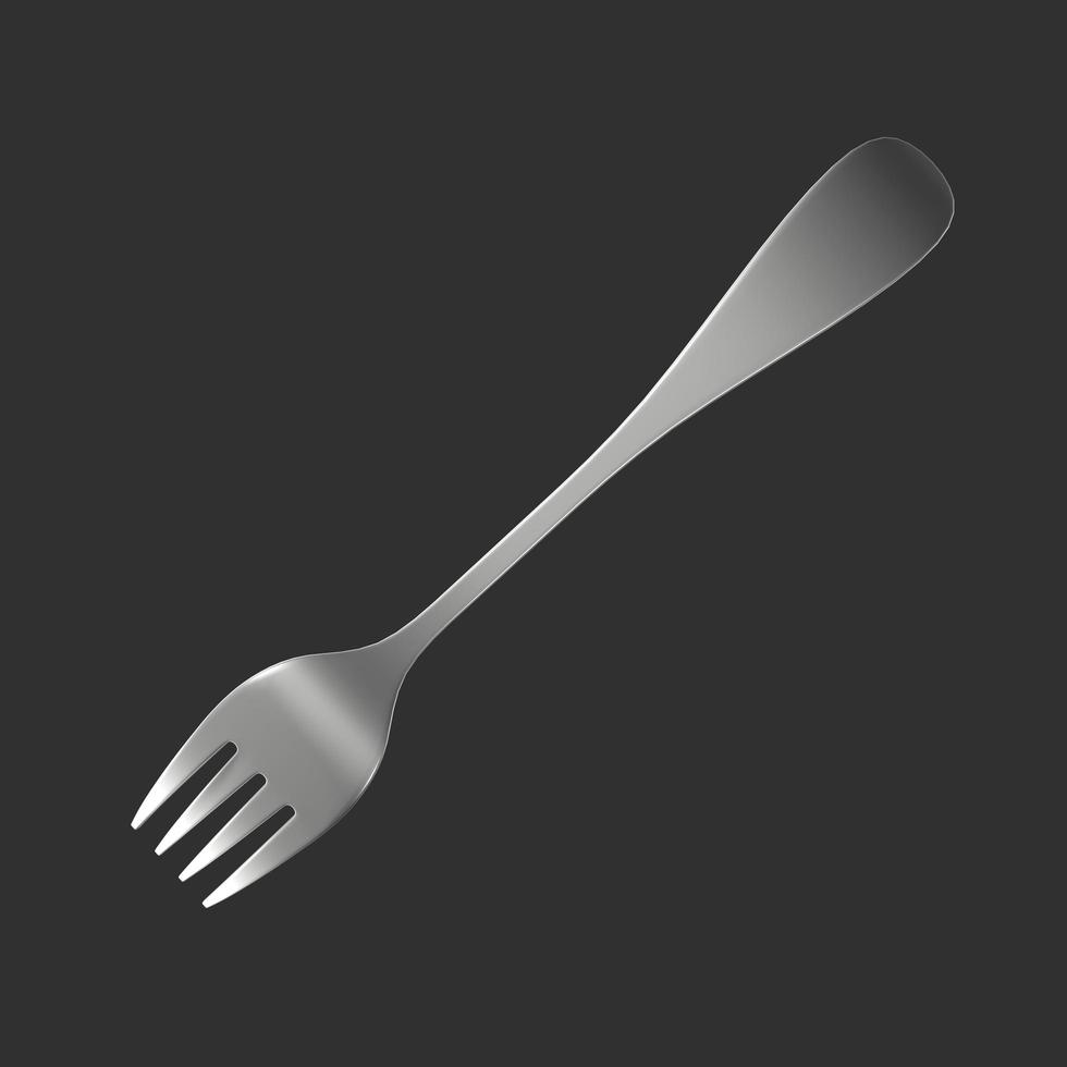 Fork isolated on background photo