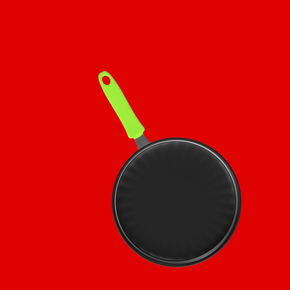 Frying pan isolated on a background photo