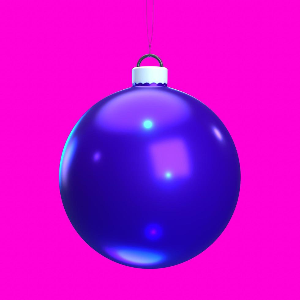 christmas ball isolated on background photo