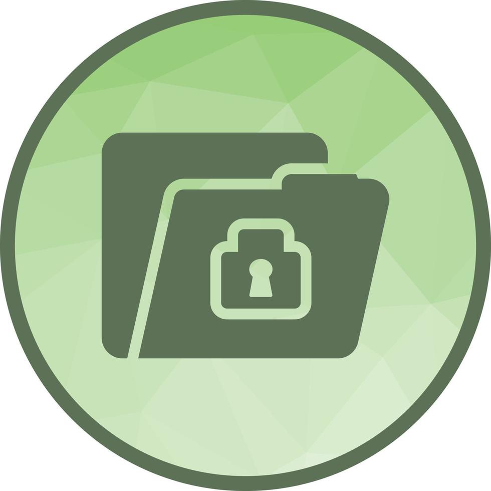 Confidential Low Poly Background Icon vector